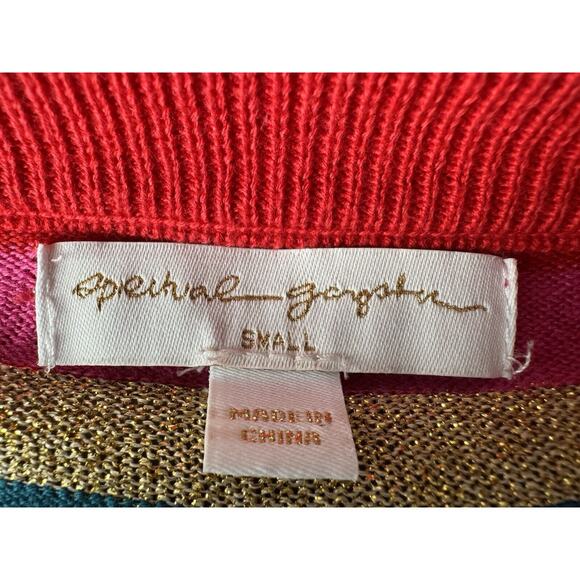 Spiritual Gangster Womens Nikki Stripe Crop Lightweight Crewneck Sweater, Small - Picture 6 of 7